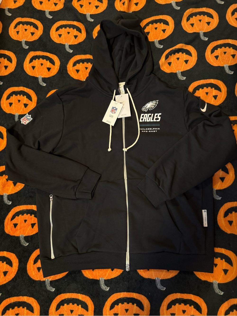 Nike Black Philadelphia Eagles Full-Zip Hoodie Jacket